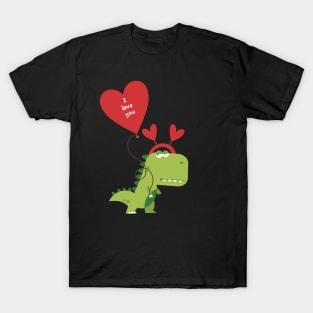 Dinosaur Valentine’s Day T-Shirt